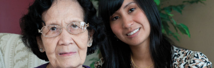 Farrah Tek(Photo by Reza A. Marvashti ) Sany Nhem (left) escaped Cambodia’s brutal Khmer Rouge regime in 1979 with her husband and eight children. She hadn’t returned to her homeland until her granddaughter, Fulbright Scholar Farrah Tek ‘10, accompanied her last year. The Fulbright grant supported a year in Cambodia for the U.S.-born Tek. She participated in an international tribunal to bring justice to victims such as her mother, grandmother aunts, and uncles. Photo by Reza Marvashti