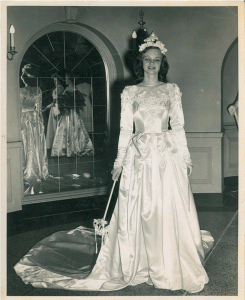 Marcy Weatherly Morris was on May Court each of her four years at Mary Washington and was crowned May Queen as a senior in 1950.