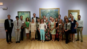 Tidewater Alumni Network members enjoy an evening at the Chrysler Museum of Art.