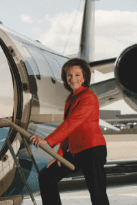 Marion C. Blakey received the 2013 Wright Brothers Memorial Trophy for  leadership in aviation. She was head of the FAA in 2007, above, when she was featured in UMW Magazine. Photo by Ian Bradshaw. 