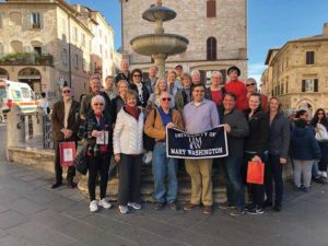 Alumni and friends traveled through Italy as part of the Mary Washington Alumni on the Road program. Marjorie Och, professor of art and art history, accompanied the group and offered lectures and insights.