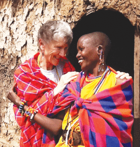 Last year, Sherry Farrington Green visited a Masai village in Kenya and was blessed by the local midwife in a traditional mud-and-cow-dung hut. The ritual involved chanting of prayers, being sprinkled with herbed water, and drinking milk from a freshly milked cow.